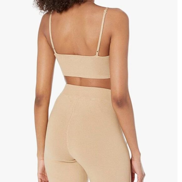 Amazon The Drop Women's Miya Sweater Bralette and Bike Short Set - Picture 2 of 5